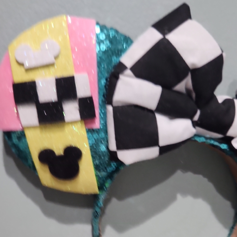 Sequin Mickey Mouse Ears Headband - image 3
